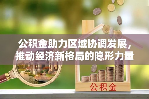 松山公积金助力区域协调发展，推动经济新格局的隐形力量